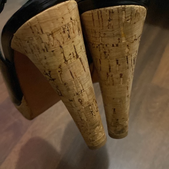 Stuart Weitzman Waged Black Patent Slingback Pumps Heel 4.5’ Approx Size 8 - Picture 7 of 14